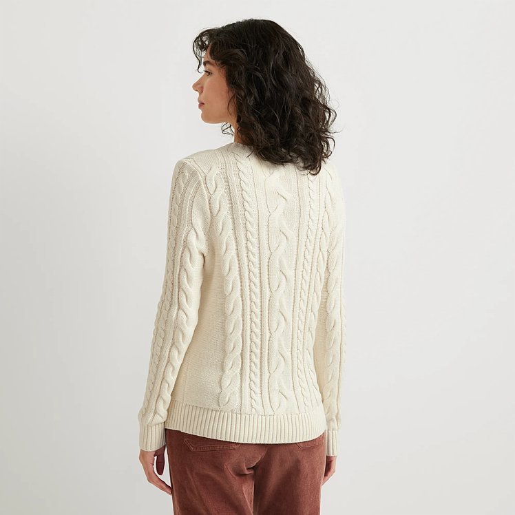 Women's Classic Cable Crew Sweater