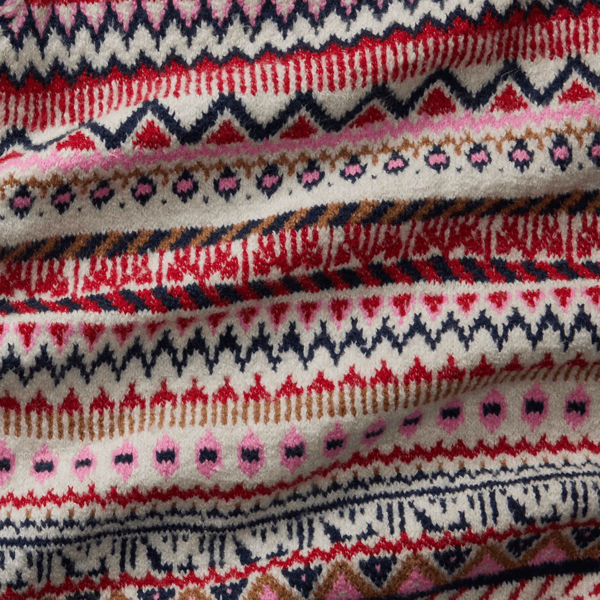 Warm Tidings Mock Neck Sweater - Fair Isle Pattern