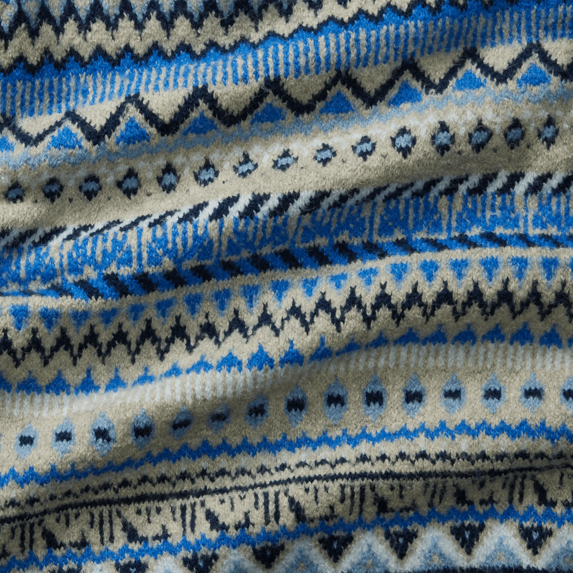 Warm Tidings Mock Neck Sweater - Fair Isle Pattern