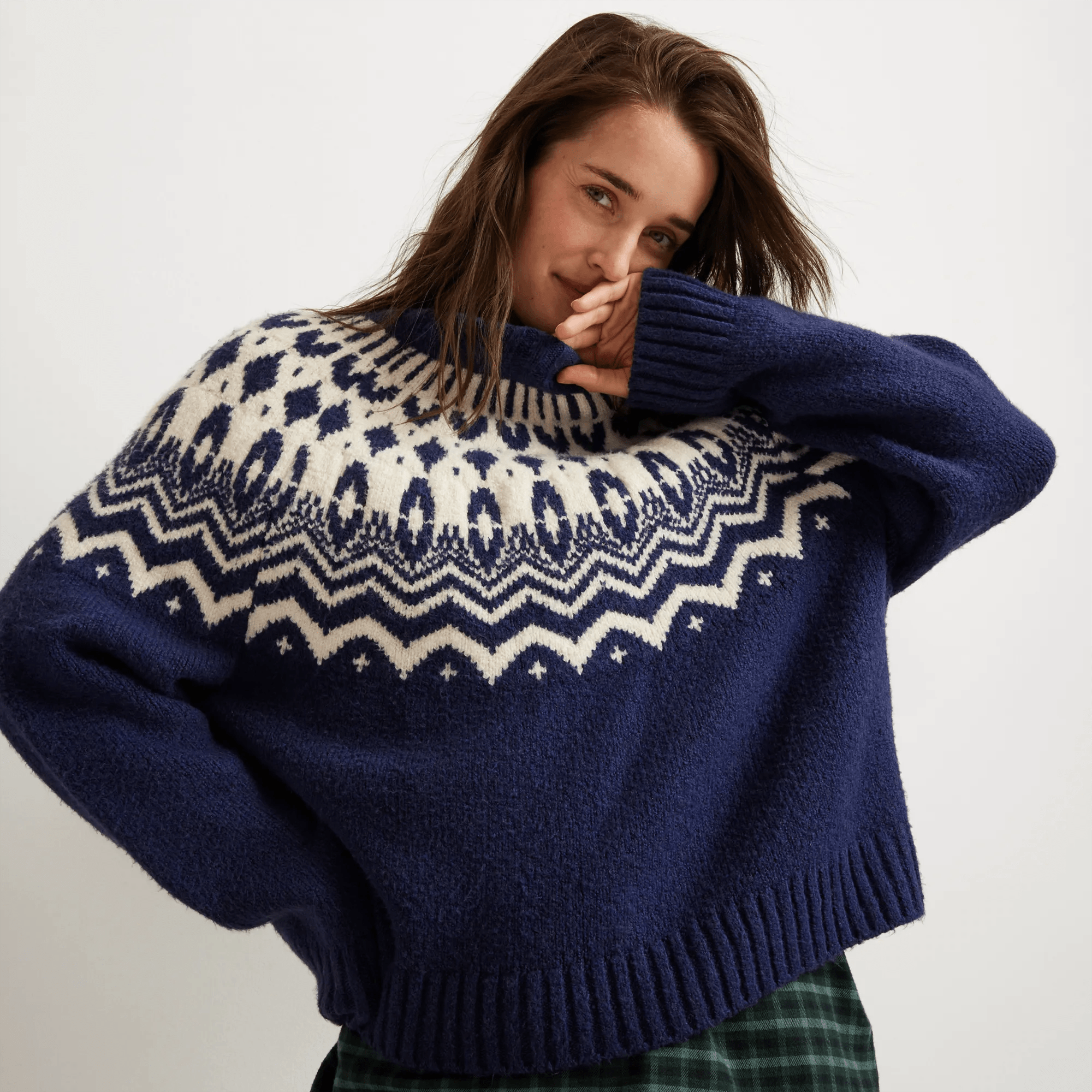 Warm Tidings Mock Neck Sweater
