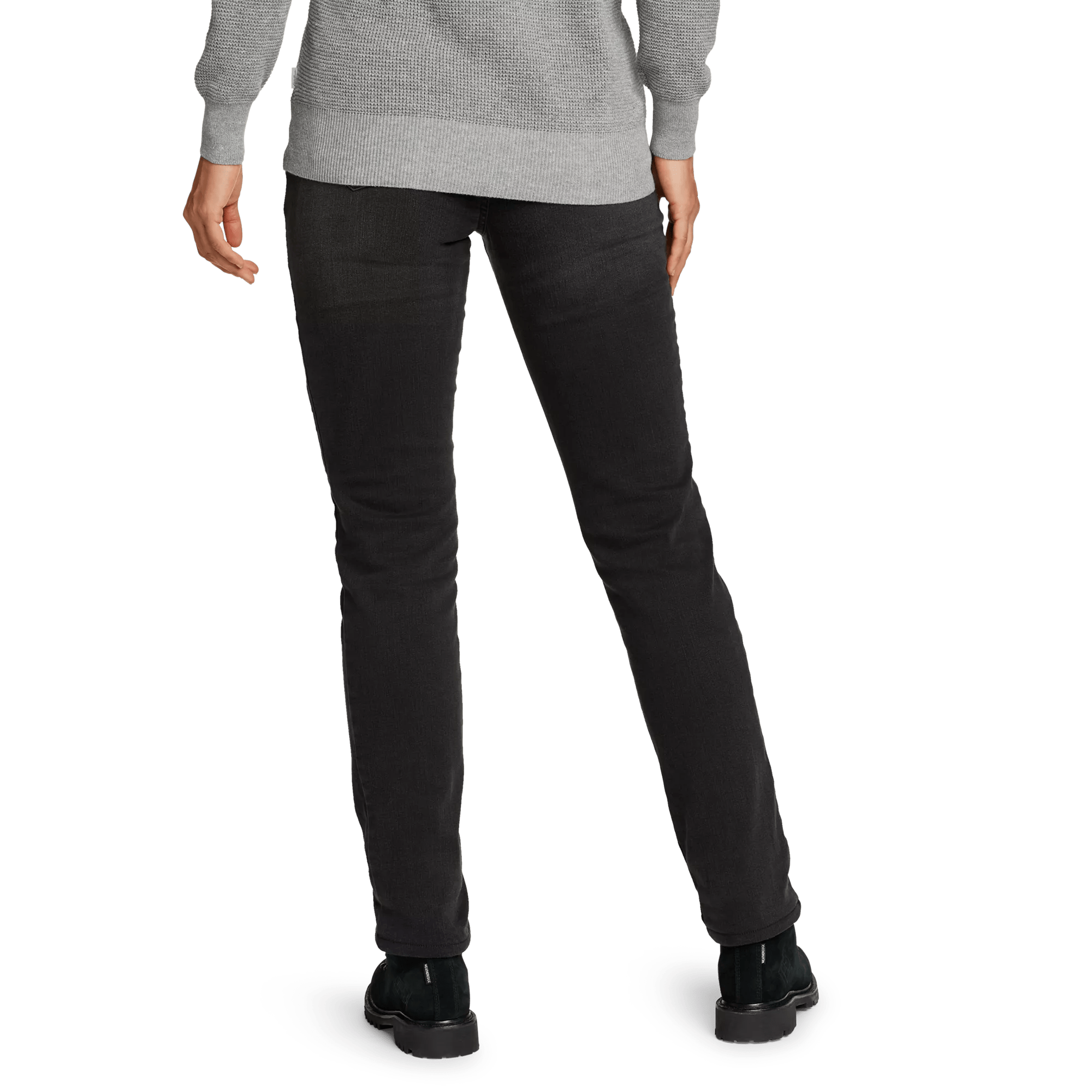 Voyager Fleece-Lined High-Rise Jeans - Slightly Curvy Slim Straight
