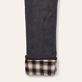 Eddie Bauer Women's Boyfriend Flannel-Lined Jeans, Washed Cinder