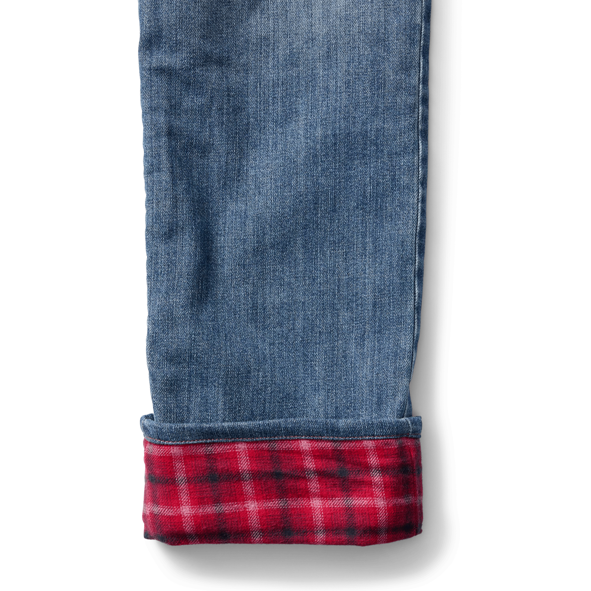 Boyfriend Flannel-Lined Jeans