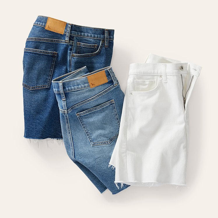 Women's Authentic High-Rise Denim Shorts - Classic Fit
