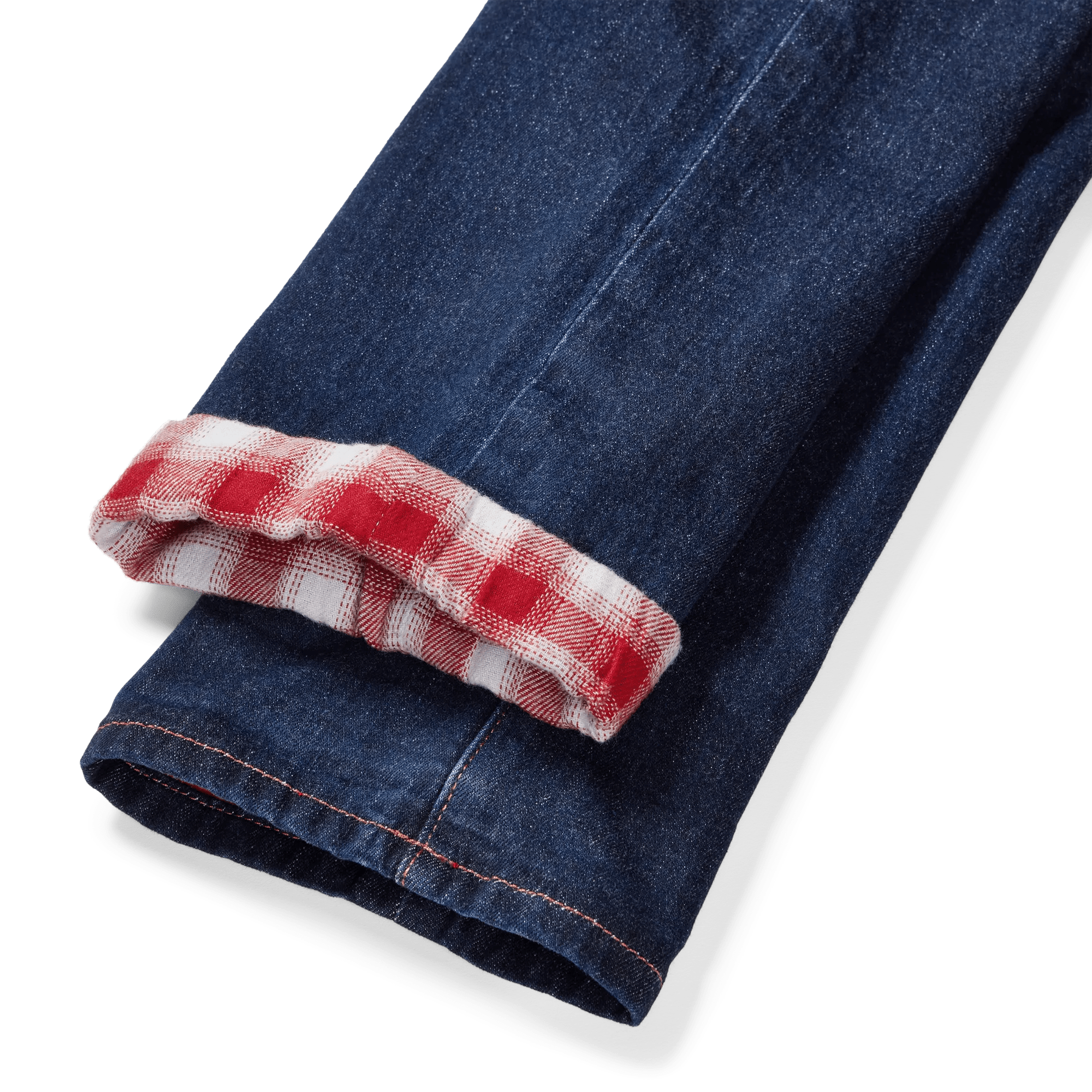 Boyfriend Flannel-Lined Straight Leg Jeans