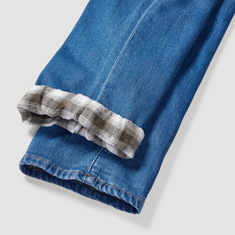Women's Boyfriend Flannel-Lined Straight Leg Jeans