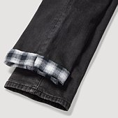 Women's Boyfriend Flannel-Lined Straight Leg Jeans