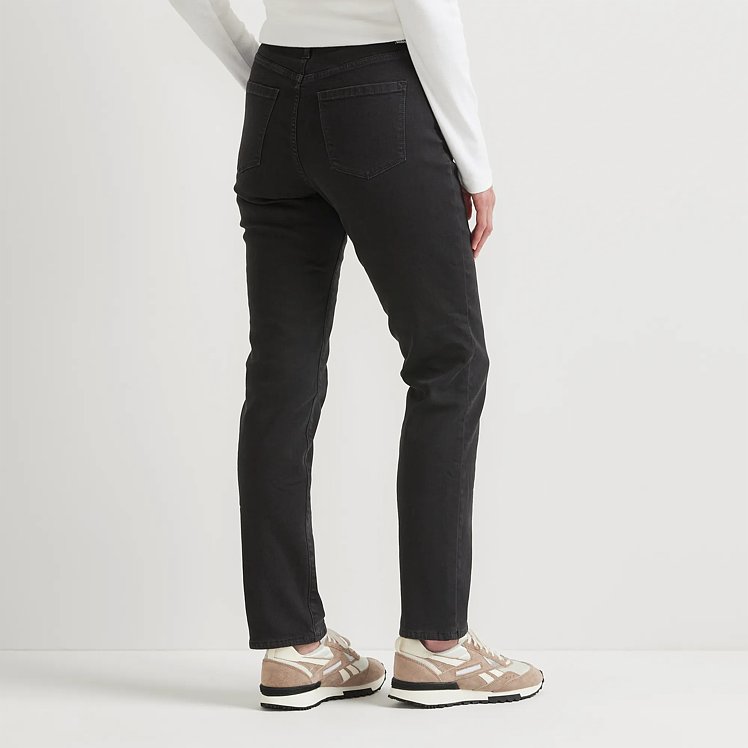 Women's Venture Stretch Fleece-Lined Slim Straight Leg Jeans