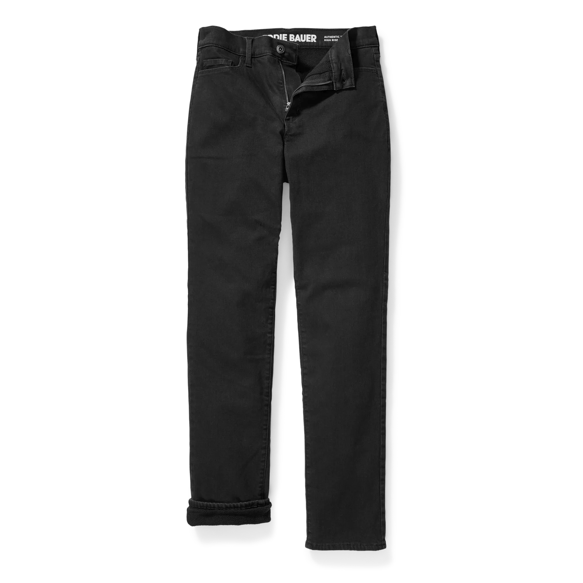 Venture Stretch Fleece-Lined Slim Straight Leg Jeans