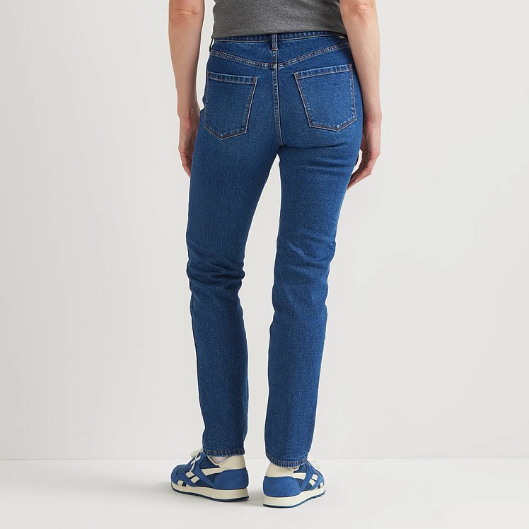 Women's Venture Stretch Fleece-Lined Slim Straight Leg Jeans