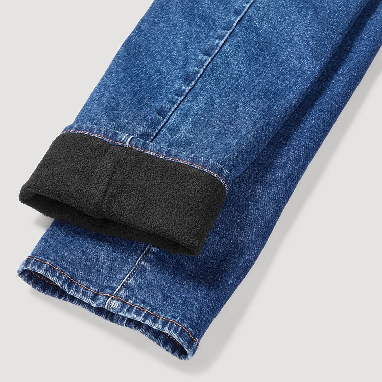 Women's Venture Stretch Fleece-Lined Slim Straight Leg Jeans