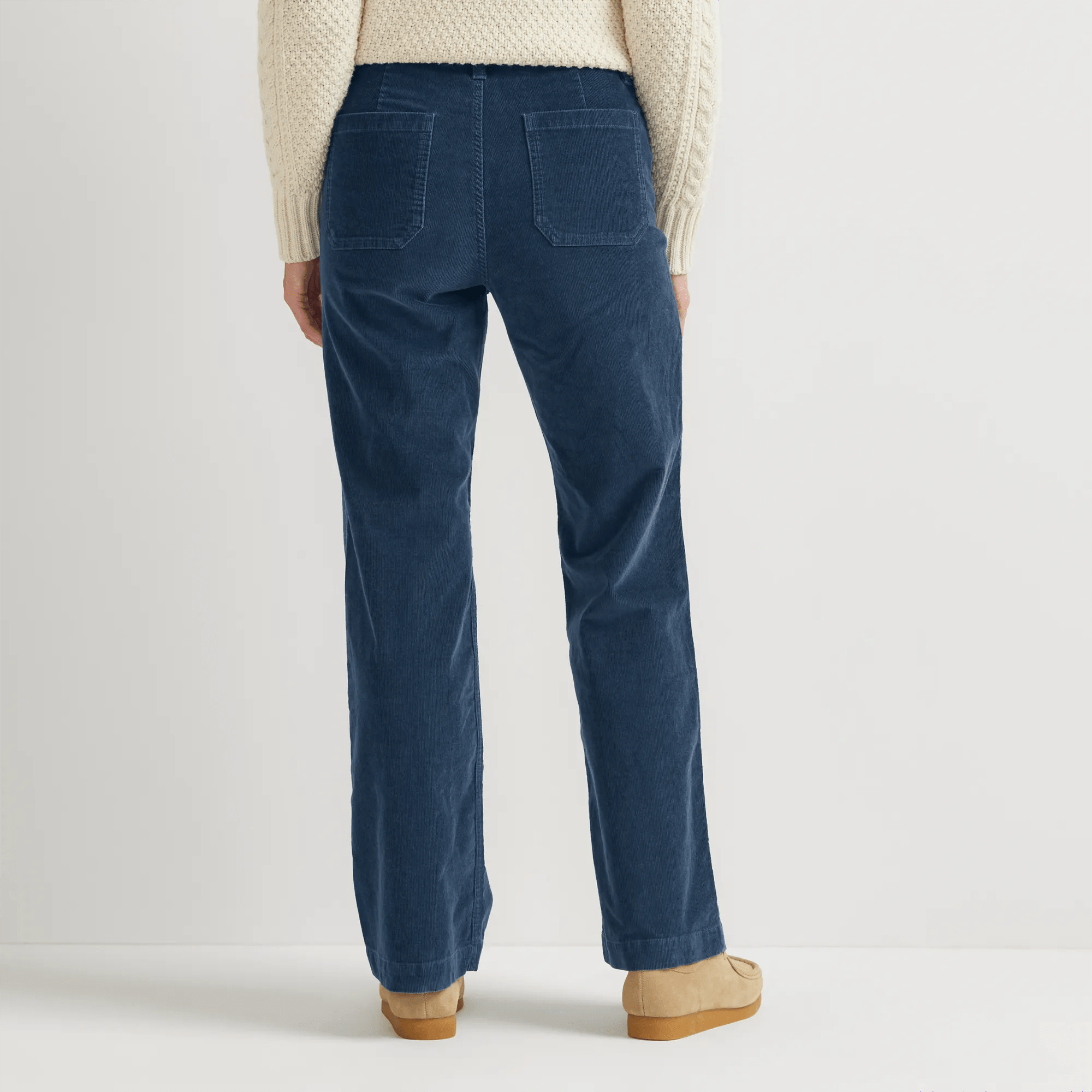 True Icon Stretch Straight Leg Corduroy Pants