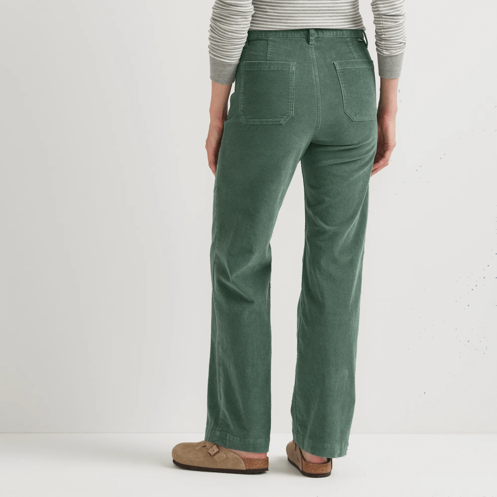 True Icon Stretch Straight Leg Corduroy Pants
