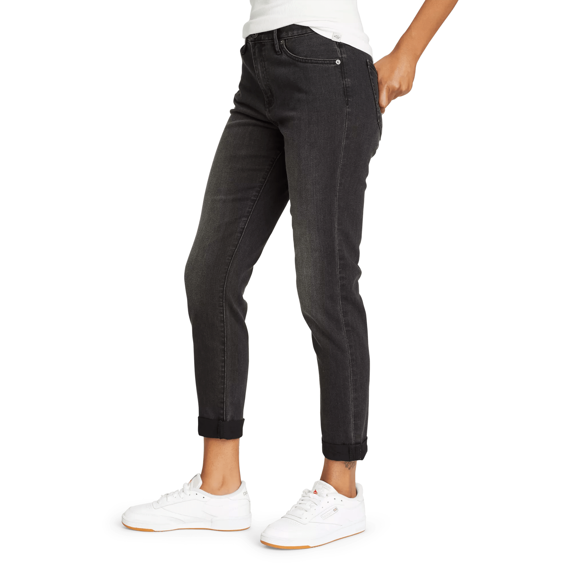Boyfriend Mid-Rise Jeans - Slim Fit
