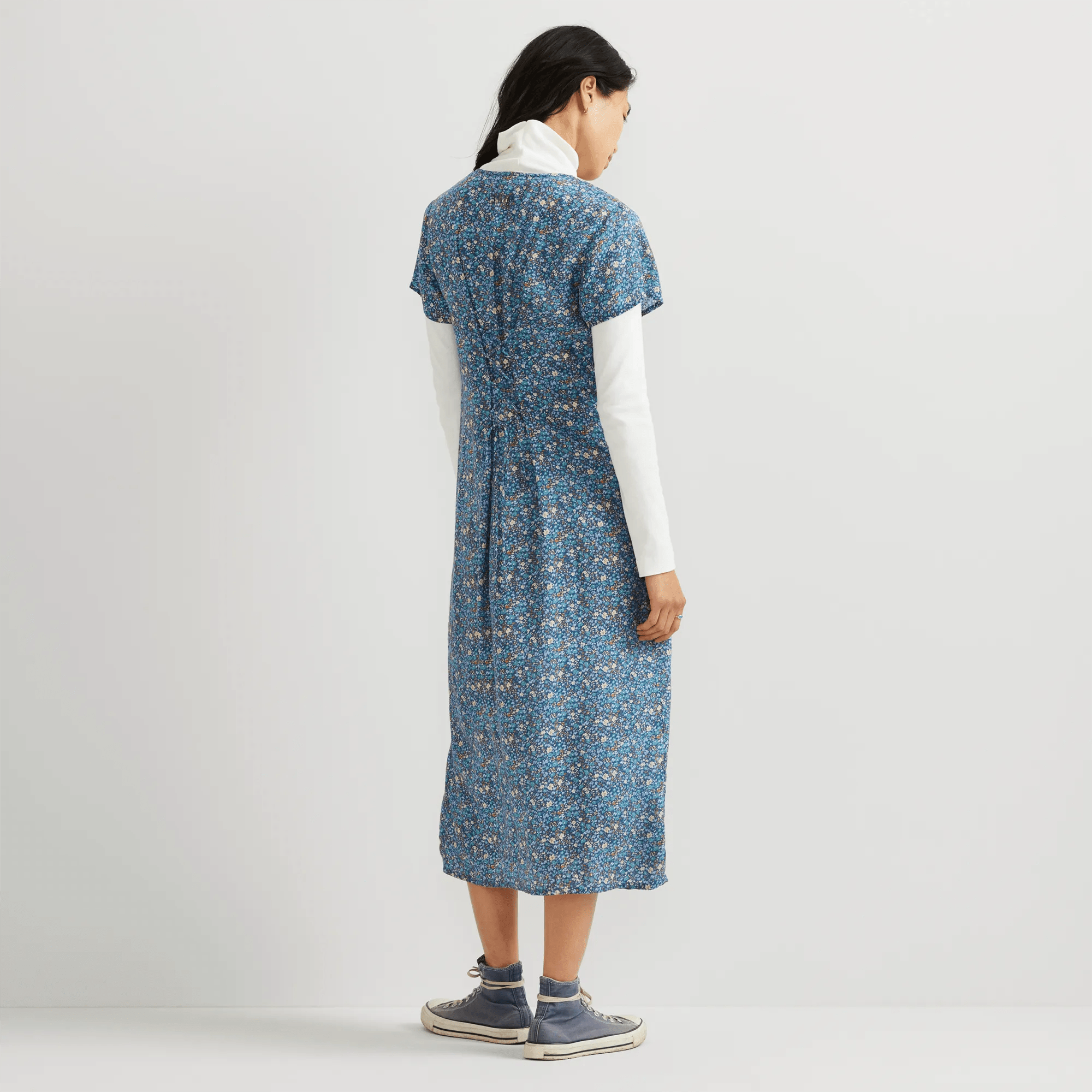 Button Front Midi Dress