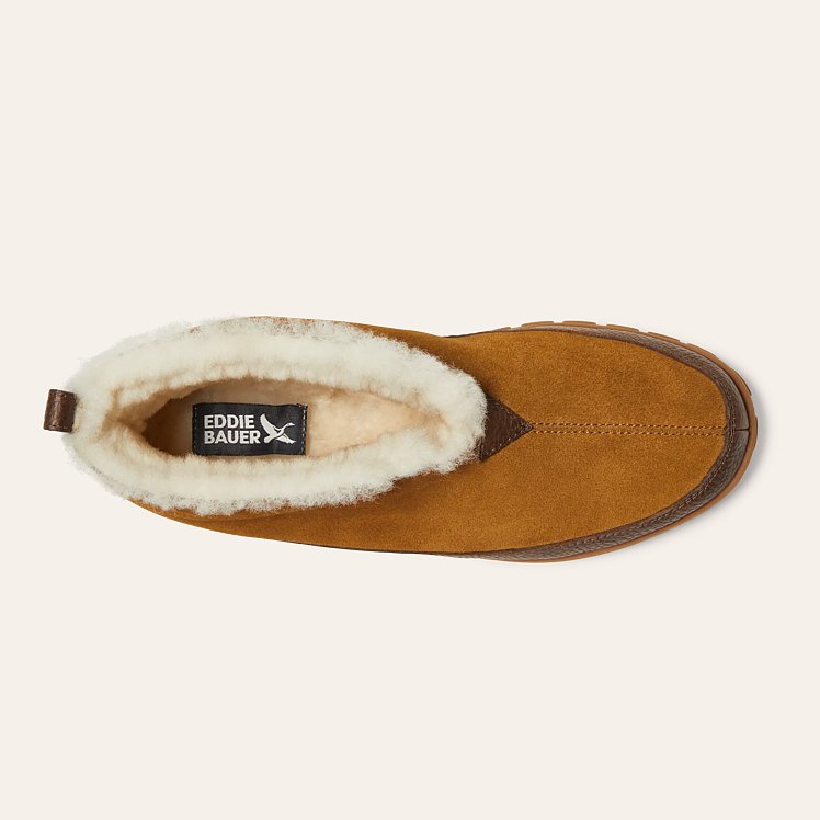 Men s Shearling Boot Slippers Eddie Bauer