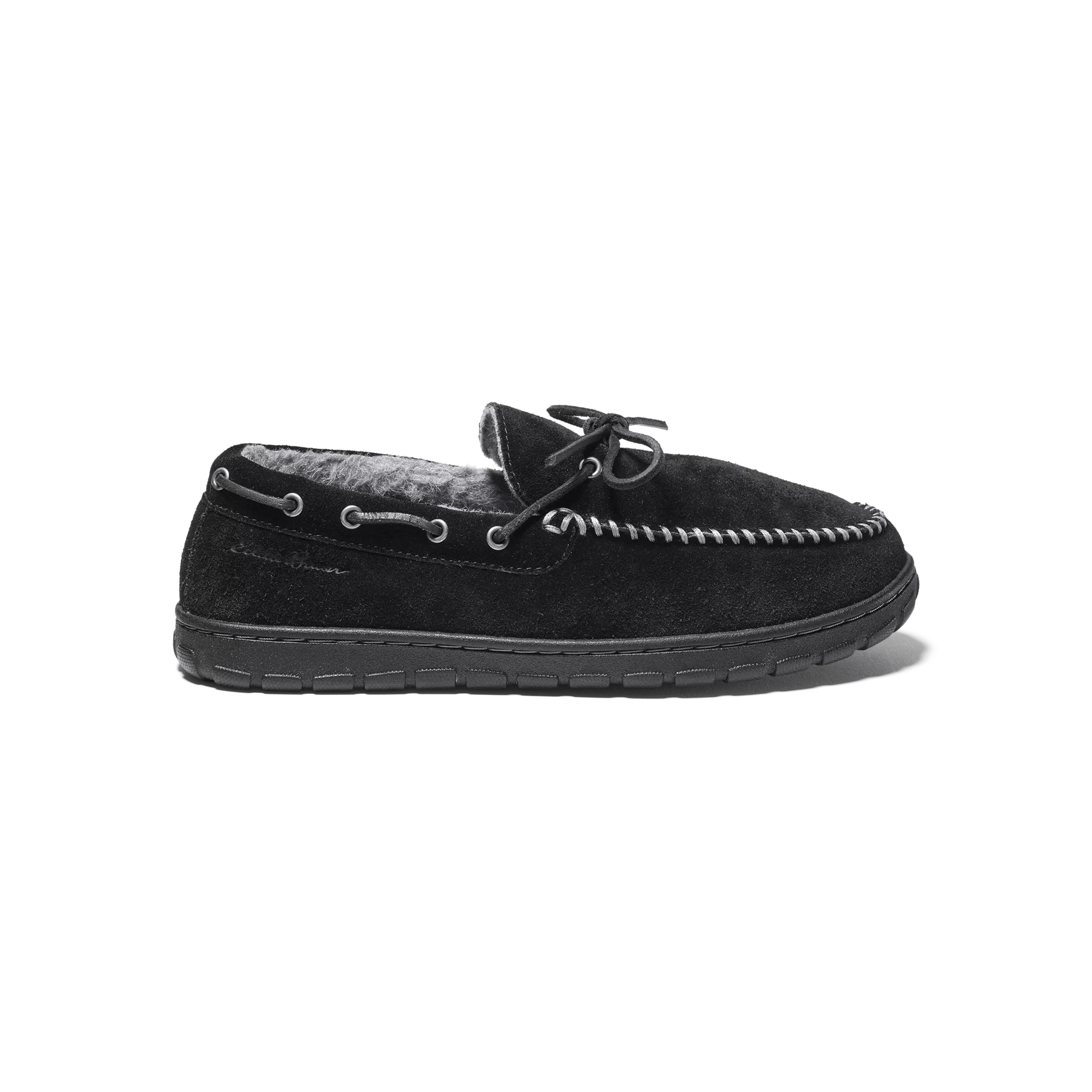 Shearling-Lined Moccasin Slippers