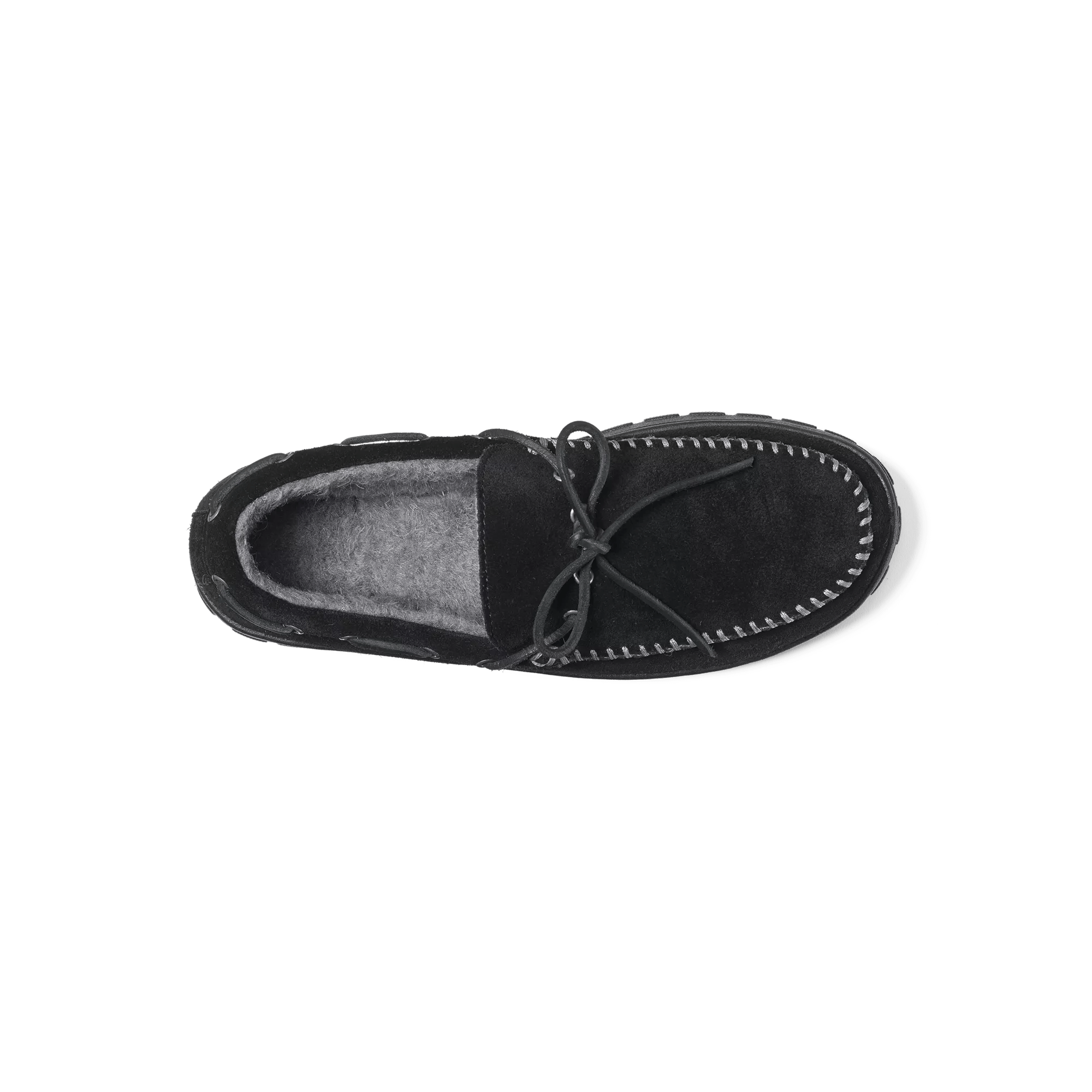 Shearling-Lined Moccasin Slippers