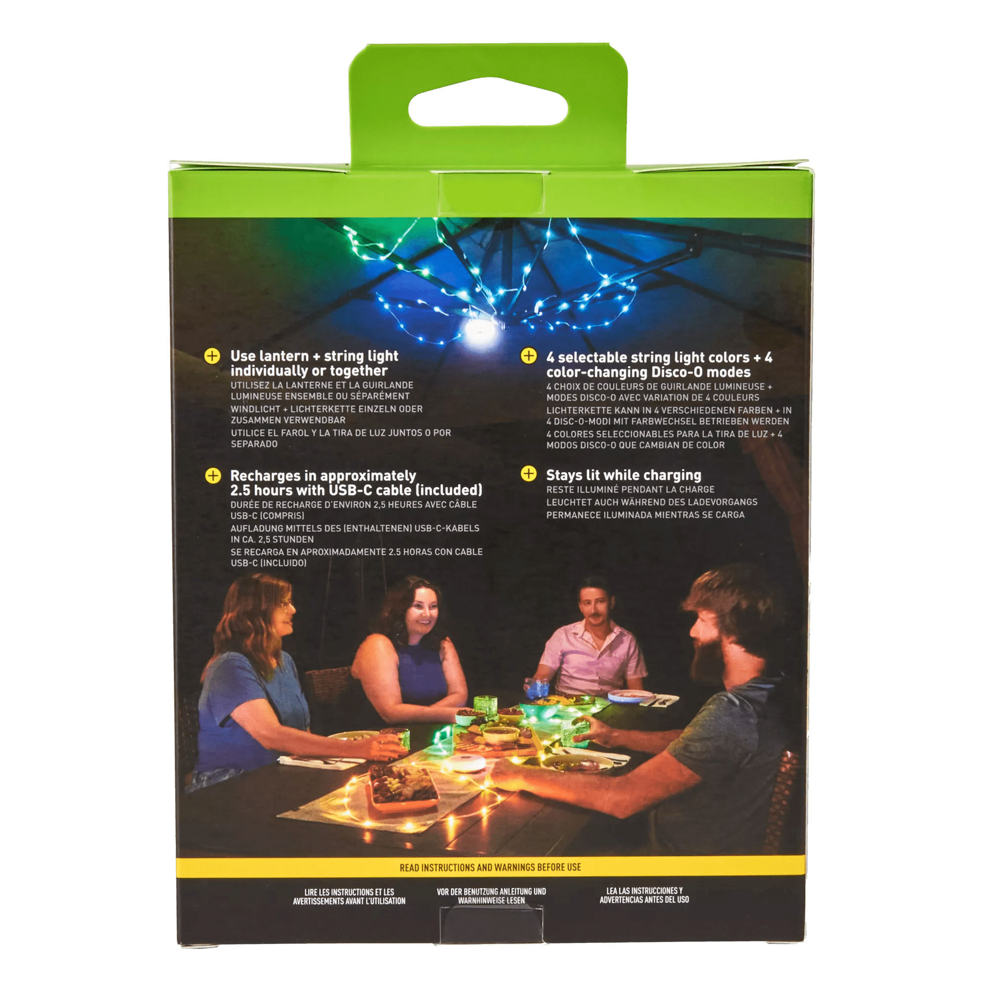 Nite Ize® Radiant® StarLit™ Rechargeable Lantern + String Light
