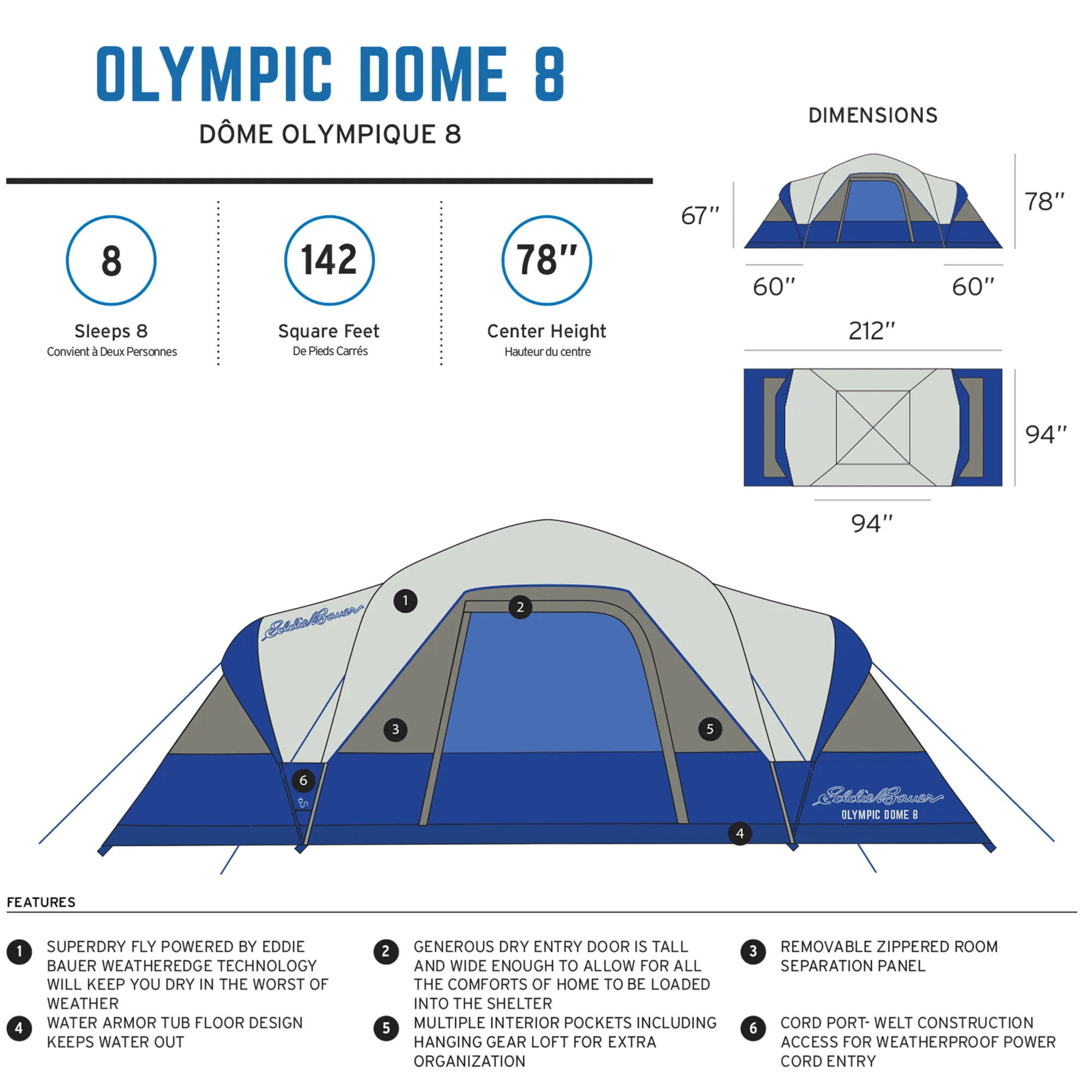 Olympic Dome 8 Tent