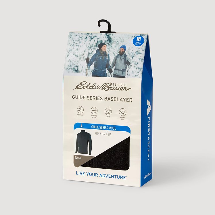 SPEED BASELAYER Sサイズ Men's Guide Midweight Baselayer 1/2-zip | Eddie Bauer