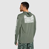 Eddie Bauer Men's Solarfoil Long-Sleeve Camo Fish Pullover Hoodie