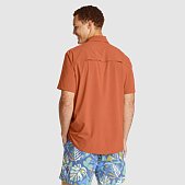 Nwt - Eddie Bauer Orange Free Dry Travex Active Short Sleeve Shirt - M