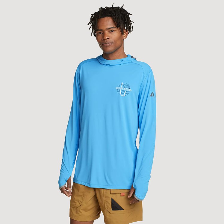 Men's Solarfoil® Upf Long-sleeve Pullover Hoodie - Catching Waves