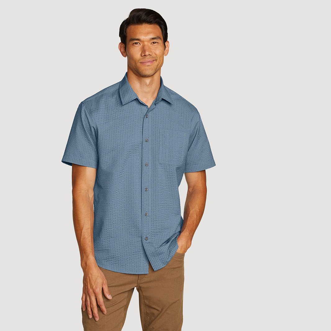 Men's Short-Sleeve Pack It 2.0 Seersucker Shirt
