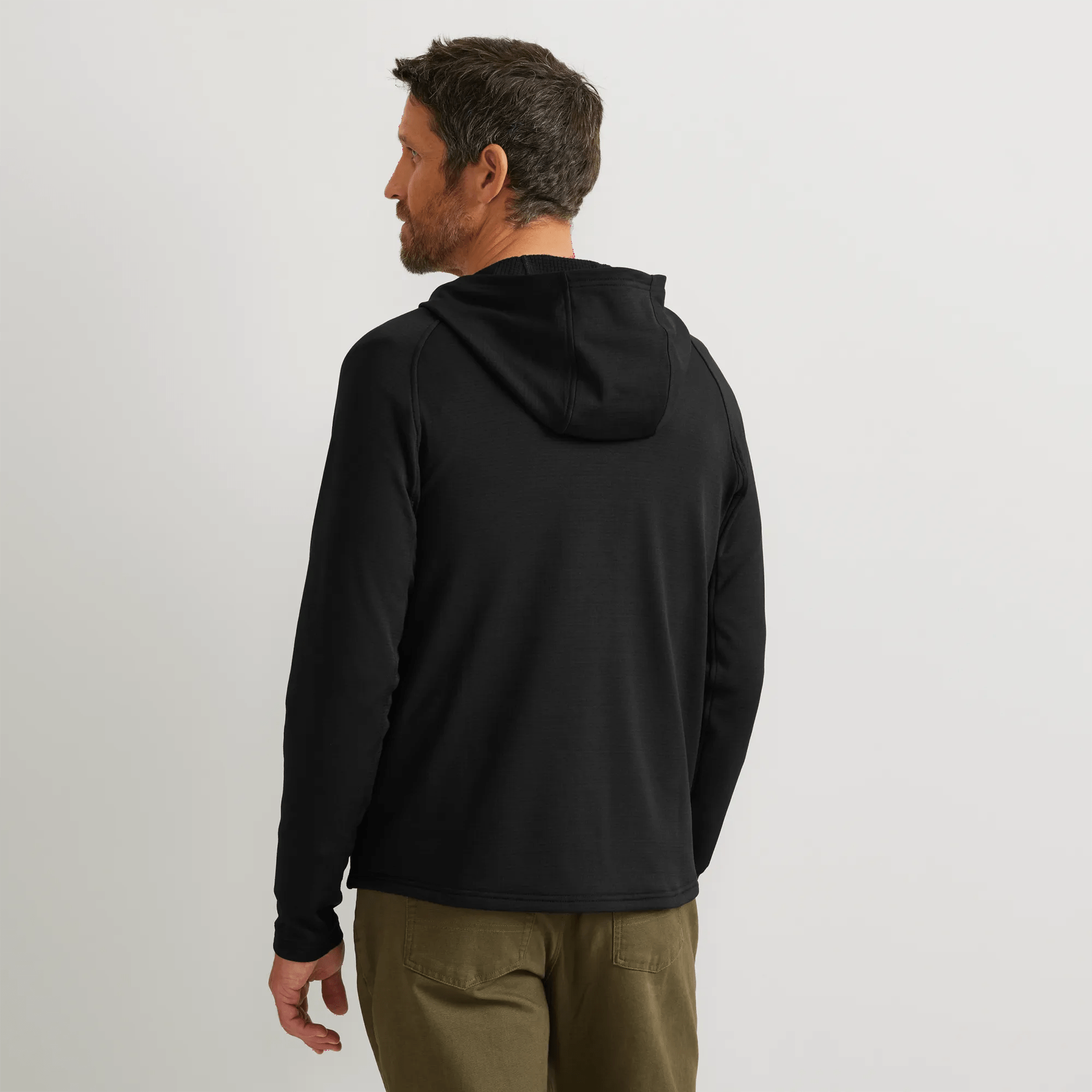 High Route Grid Fleece-Lined Full-Zip Hoodie