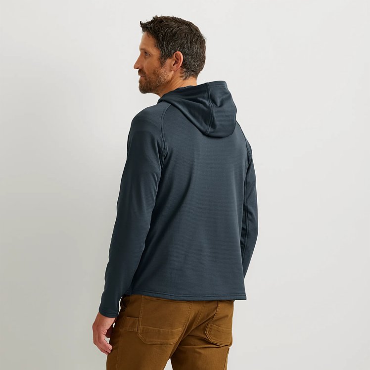 Men's High Route Grid Fleece Full-Zip Hoodie