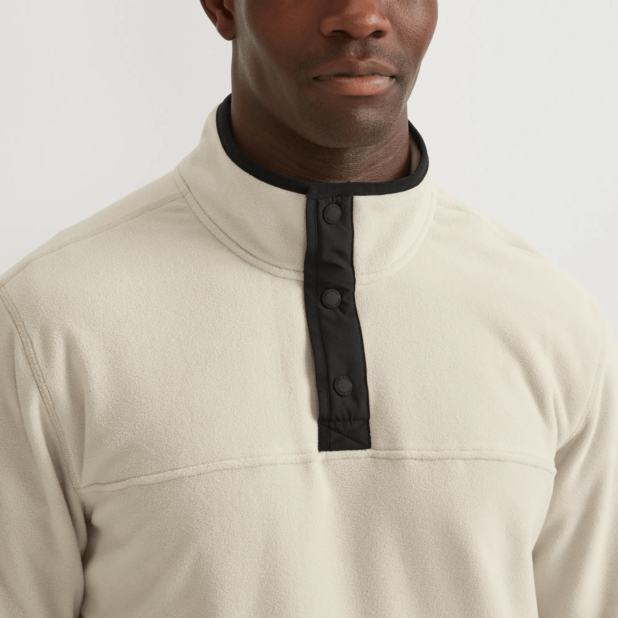 Chutes Fleece Snap Mock Pullover