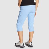 Eddie Bauer women's Plus Size blue medium wash capri pants - Size 20T