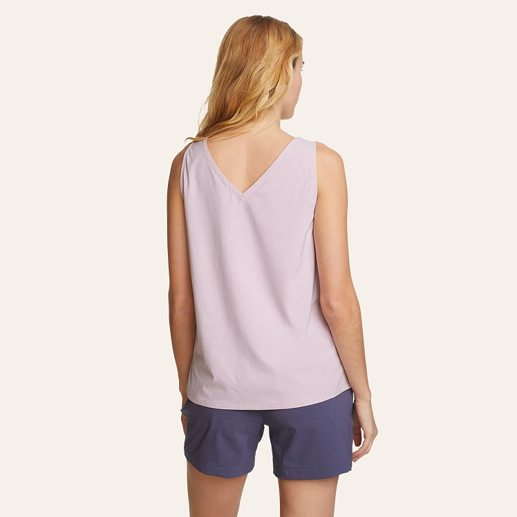 Women s Departure V neck Tank Top Solid Eddie Bauer