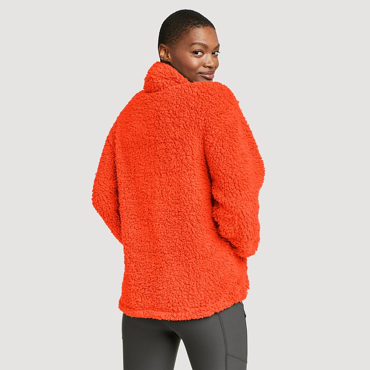 Women's Fireside Plush Fleece Snap Funnel-neck | Eddie Bauer