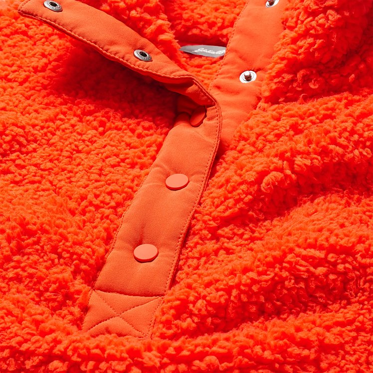 Women's Fireside Plush Fleece Snap Funnel-neck | Eddie Bauer