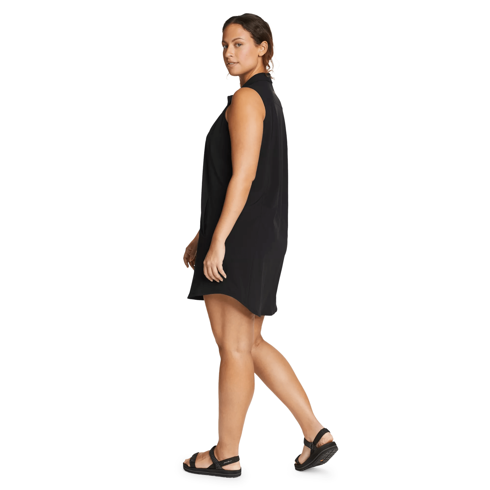 Departure Sleeveless Half-Zip Dress
