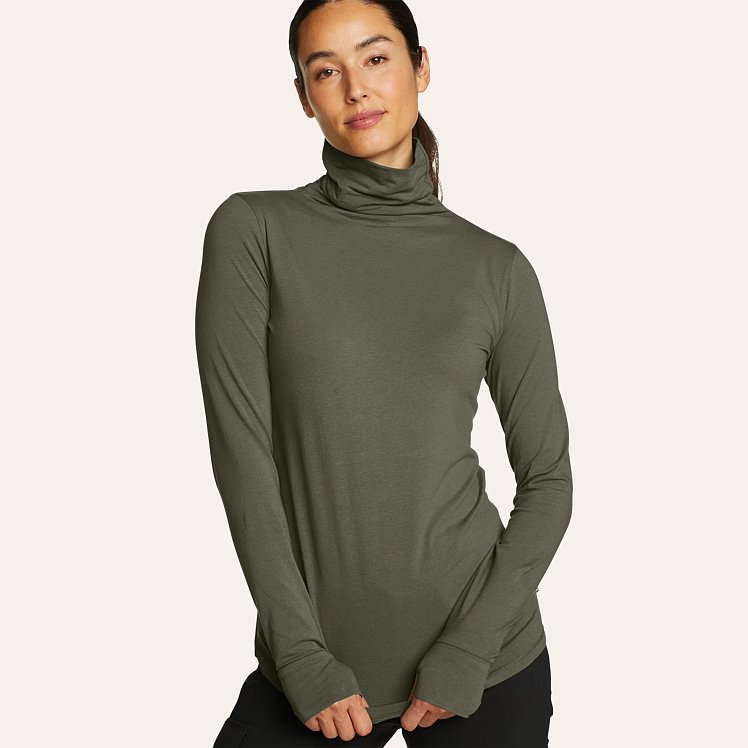 Eddie Bauer Women s Tempo Light Long Sleeve Turtleneck