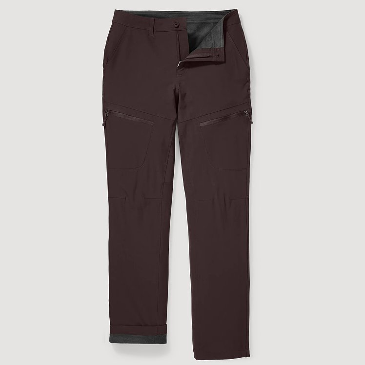 Women's Polar Fleece-lined Straight Leg Pants Eddie Bauer