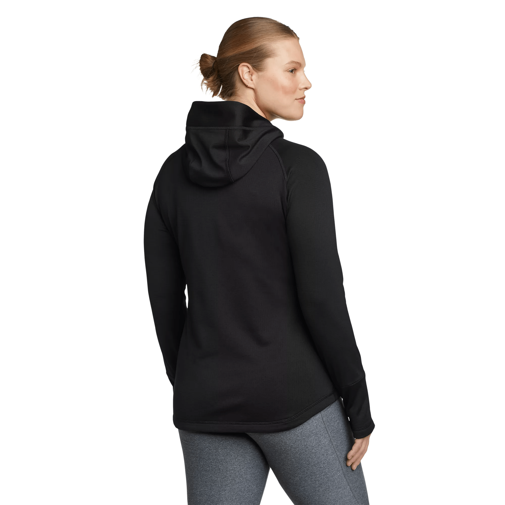 Eddie Bauer High Route Full Zip Grid Fleece Hoodie Hamilton Place