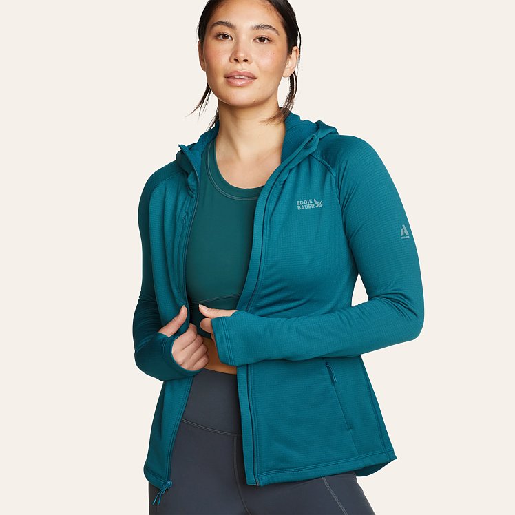 Eddie bauer grid fleece hoodie sale