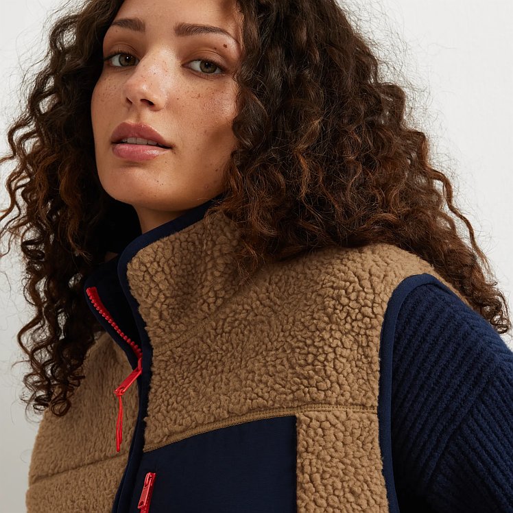 Women's Chilali Faux Shearling Fleece Vest