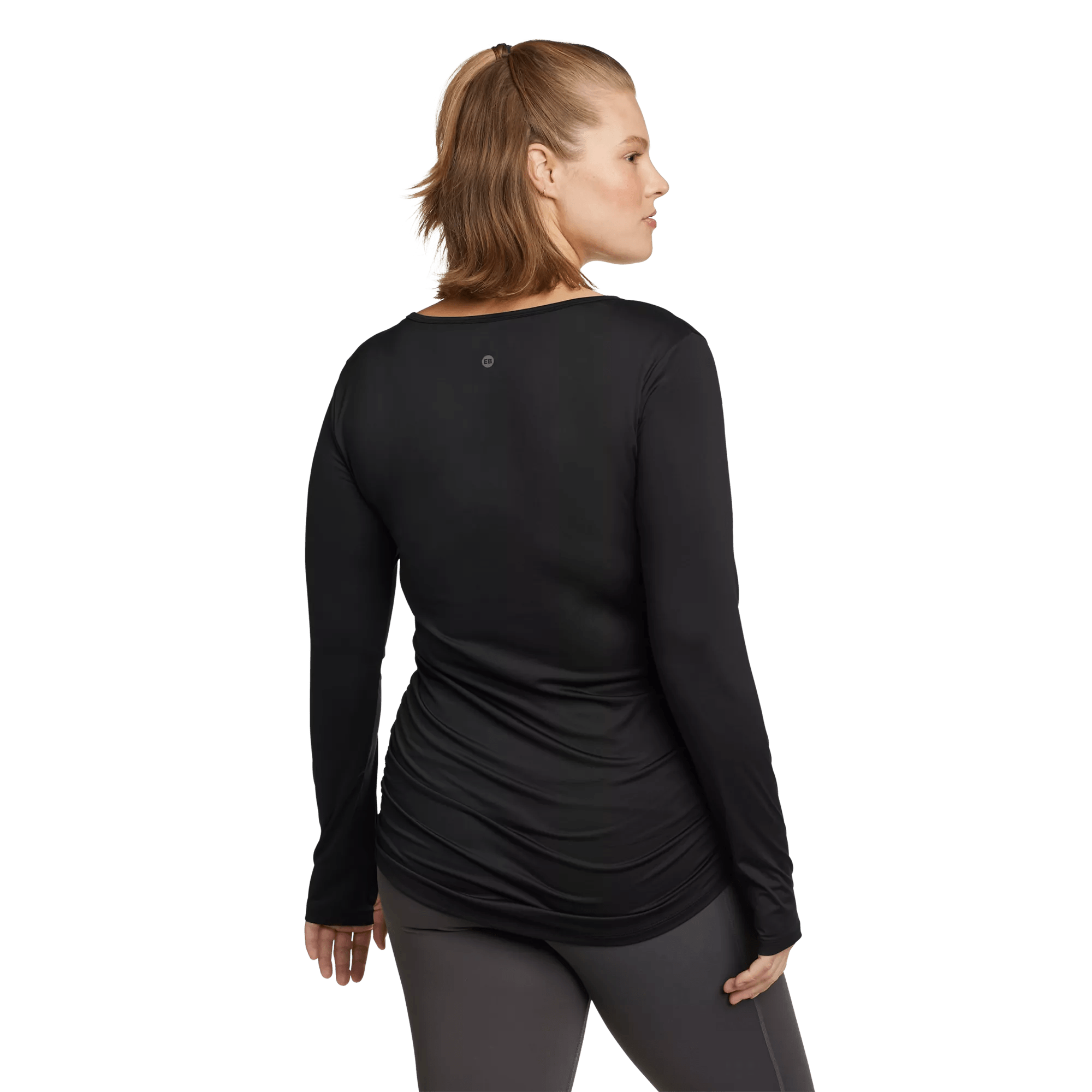 Resolution Long-Sleeve Ruched Tee