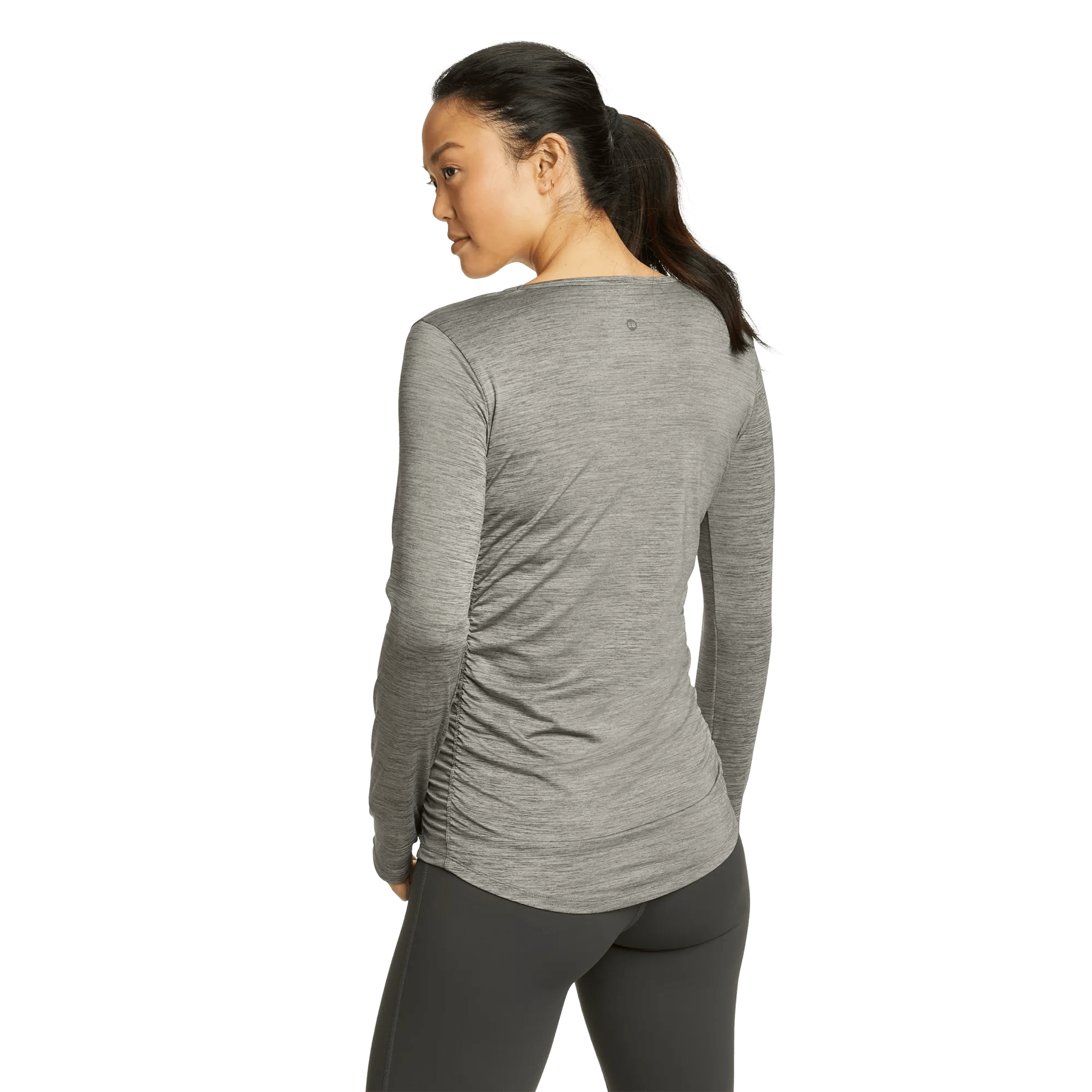 Resolution Long-Sleeve Ruched Tee