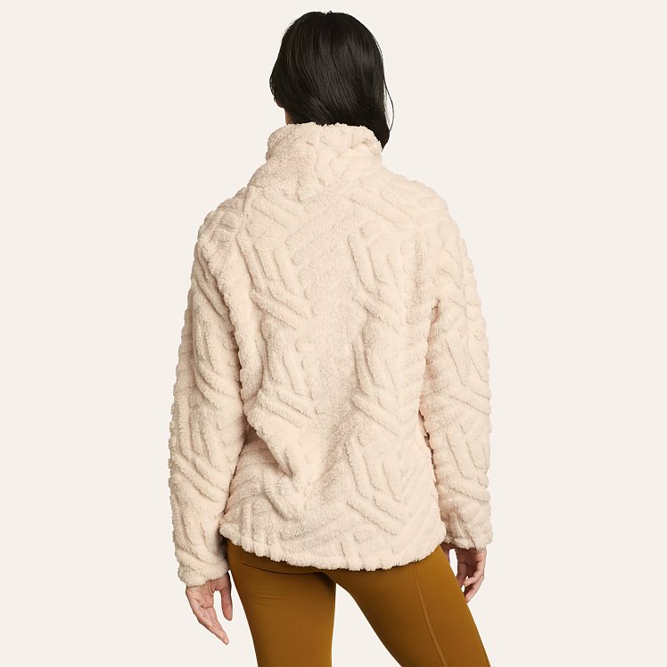 Women's Quest Plush Mock Neck Fleece - Textured | Eddie Bauer