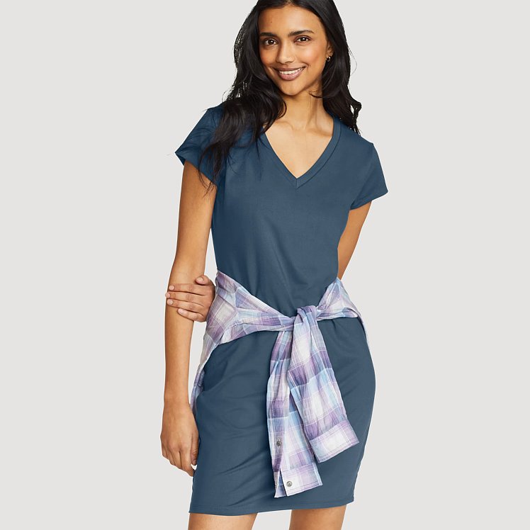 Women's Aster Short-Sleeve V-Neck Dress