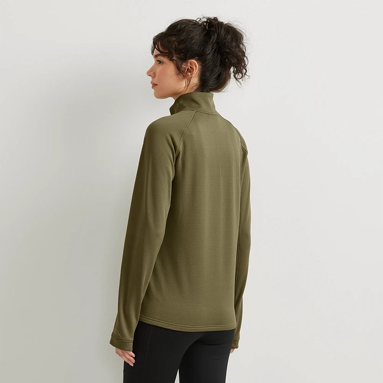 Women's High Route Grid Fleece-lined 1/4-zip Pullover | Eddie Bauer