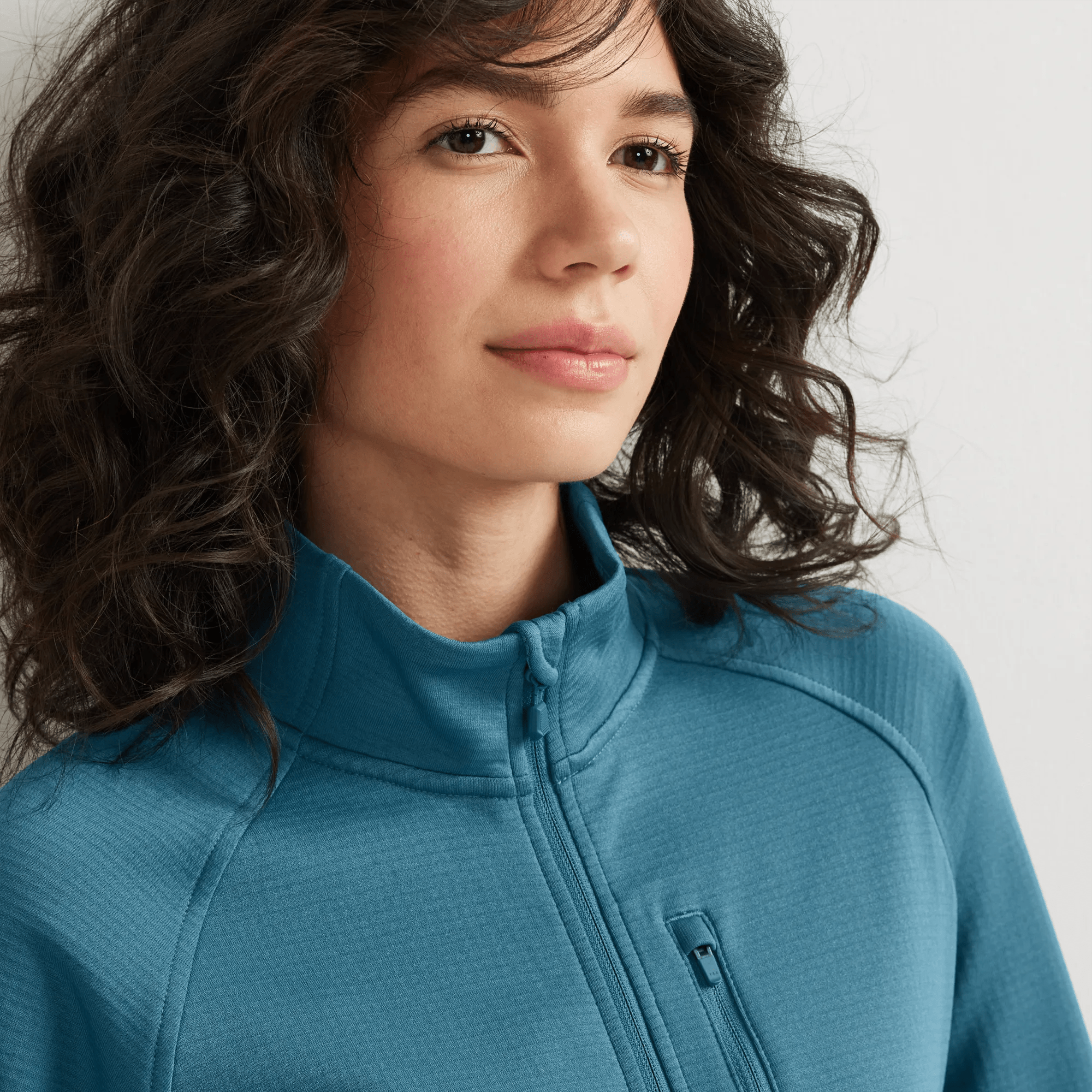 High Route Grid Fleece-Lined 1/4-Zip Pullover