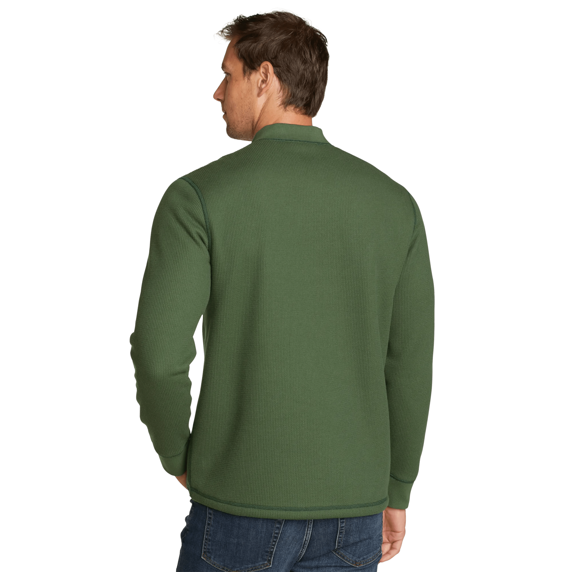 Faux Shearling-Lined Thermal Henley