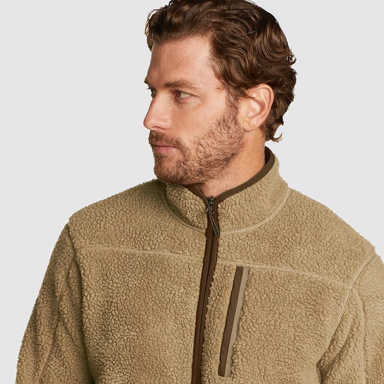 Mens shearling fleece best sale